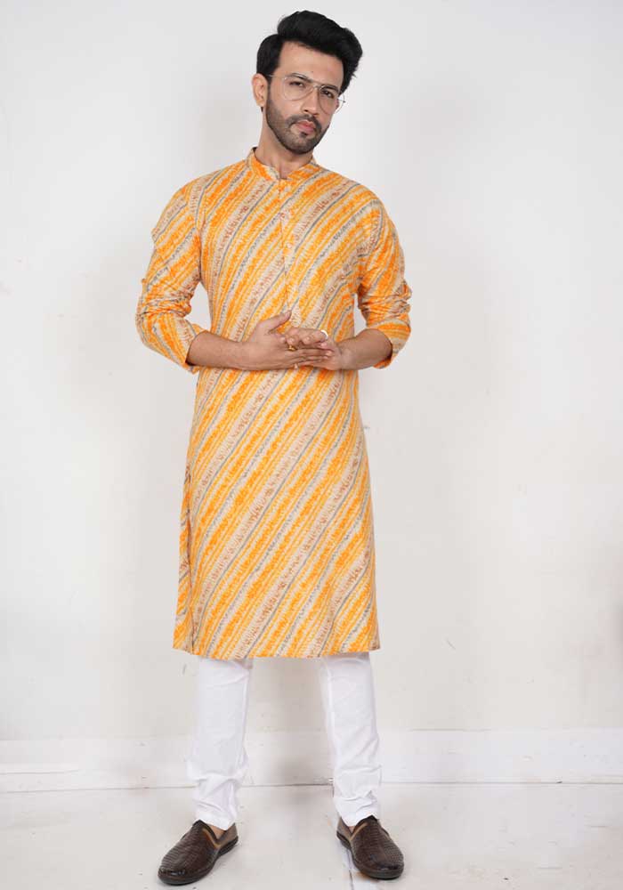 Leheriya cotton Kurta