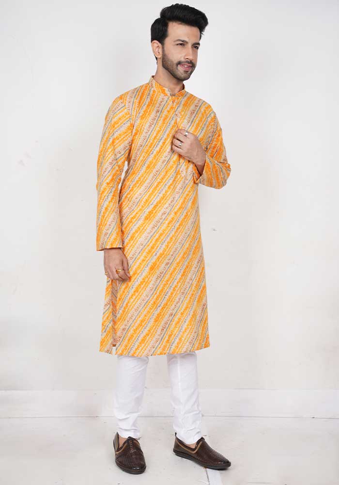 Leheriya cotton Kurta